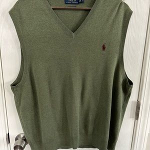 Polo Ralph Lauren Pima Cotton V-Neck Vest.
